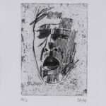 Autorretrato blanco y negro.