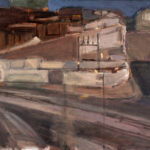 Escena urbana en blancos